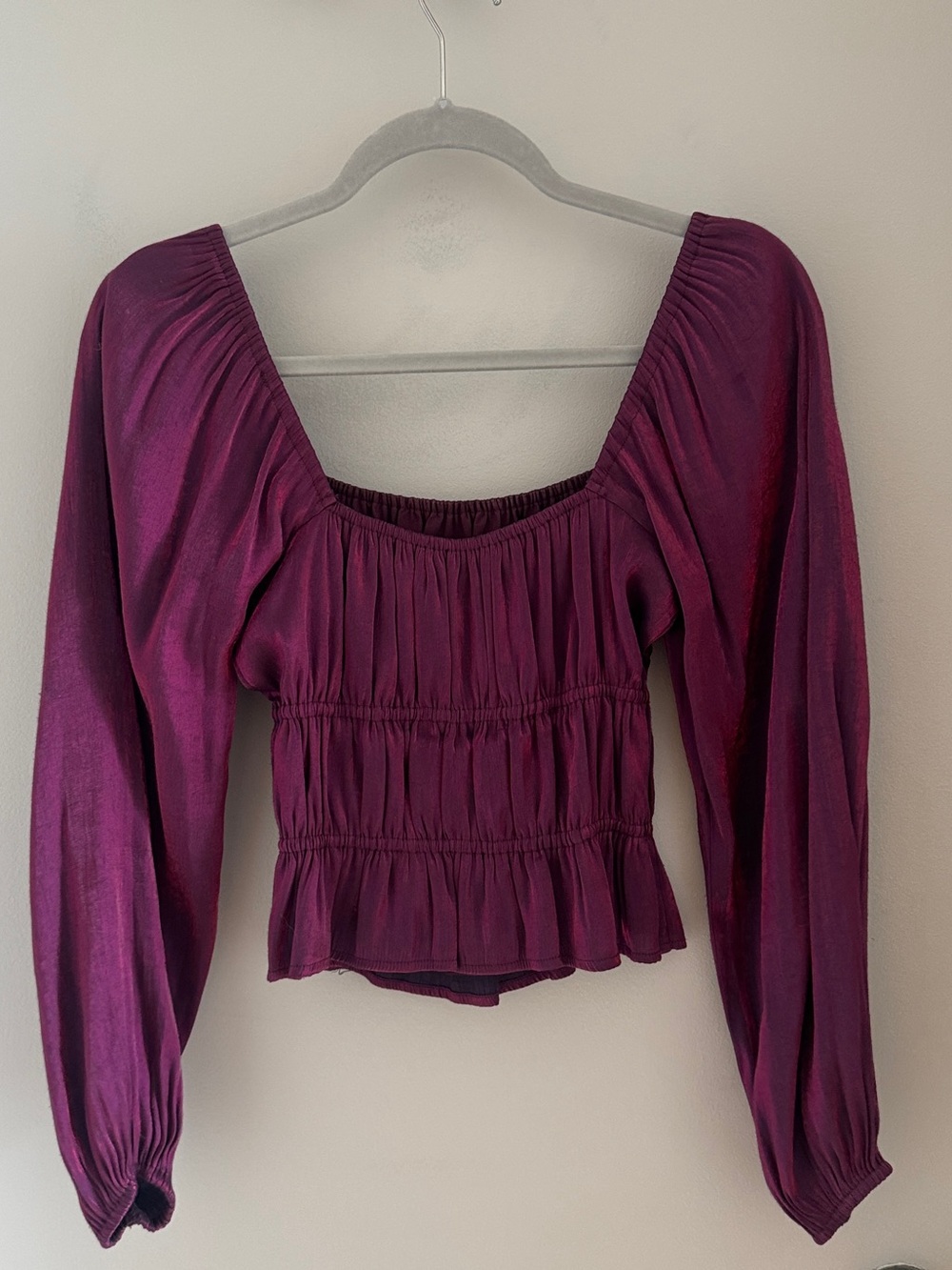 Adelyn Rae Remy Ruched Blouse - Picture 4 of 5